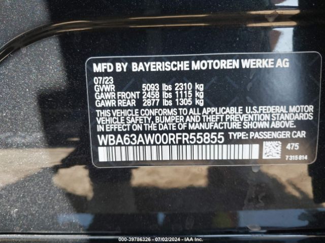 2024 BMW M440I GRAN COUPE WBA63AW00RFR55855 Photo 8