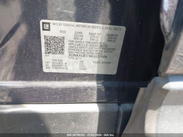 2019 CHEVROLET EQUINOX 3GNAXUEVXKS537604 Photo 8