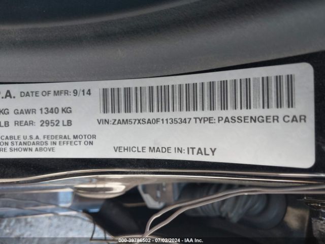 ZAM57XSA0F1135347 Maserati Ghibli