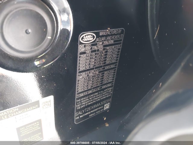 SALYT2EX8MA308358 Land Rover Range Rover Velar P250 R-dynamic S