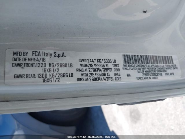 ZFBERFAT2G6C67418 RAM Promaster City Tradesman