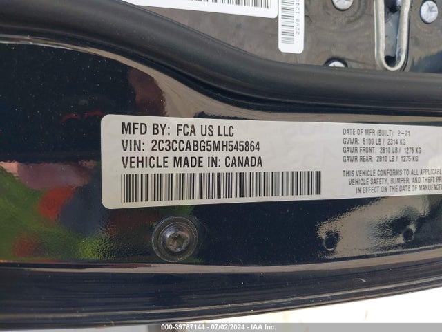 2C3CCABG5MH545864 Chrysler 300 300s