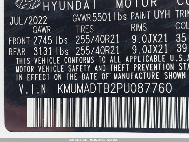 KMUMADTB2PU087760 Genesis Gv70 2.5t Awd