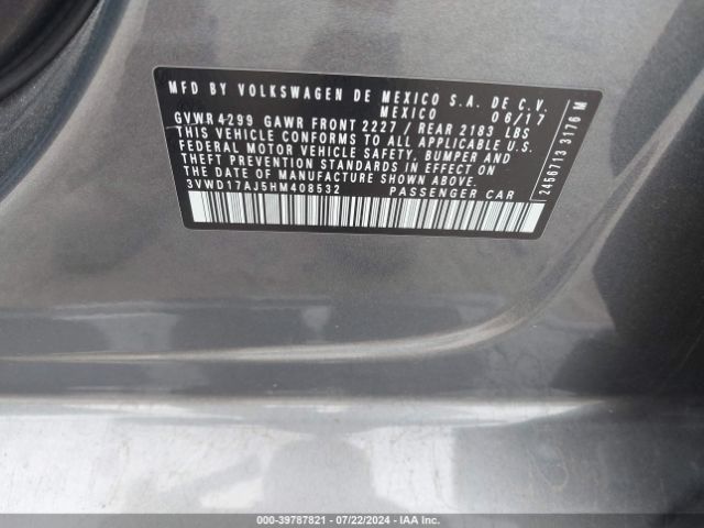 3VWD17AJ5HM408532 Volkswagen Jetta 1.8t Sport