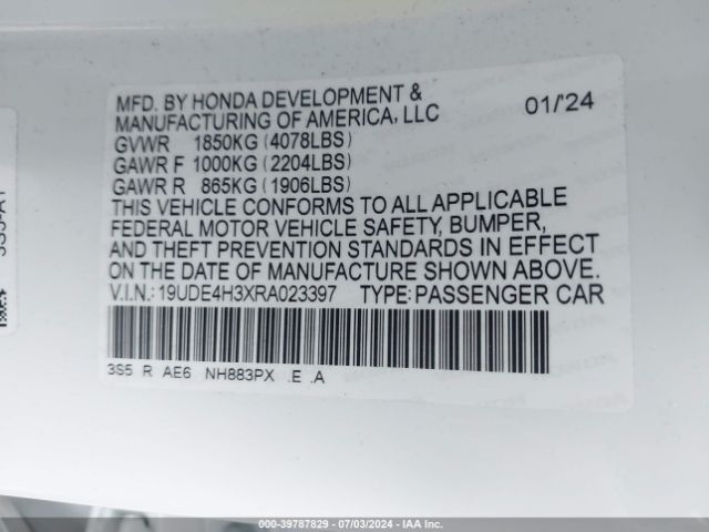 19UDE4H3XRA023397 Acura Integra A-spec