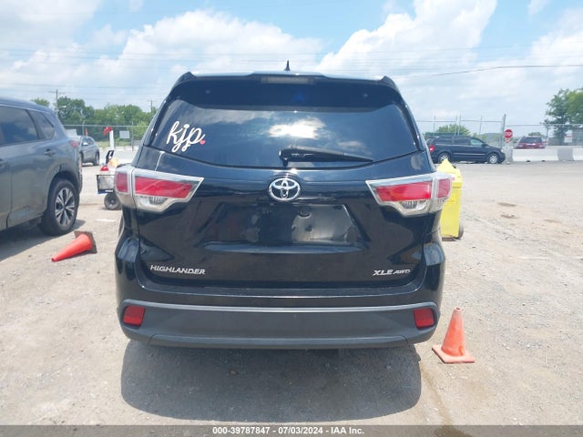 Toyota Highlander Xle V6 2016 5TDJKRFH7GS234949 Image 16