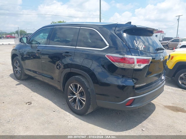 Toyota Highlander Xle V6 2016 5TDJKRFH7GS234949 Image 3