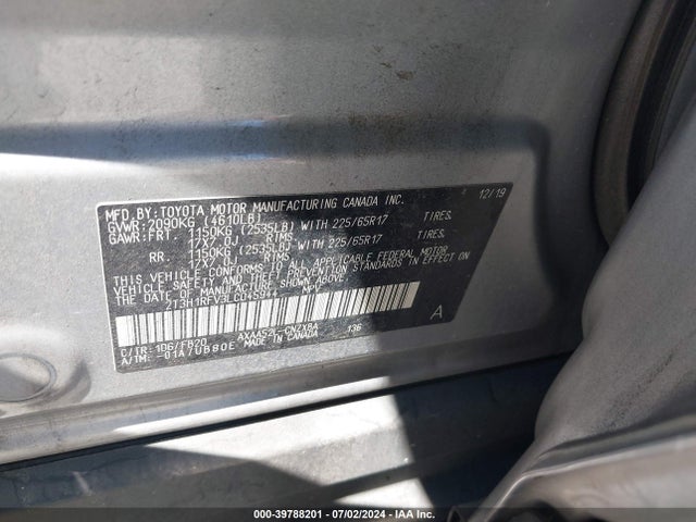 Toyota RAV4 LE 2020 2T3H1RFV3LC045944 Image 9