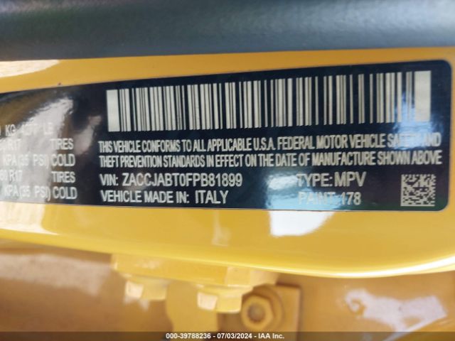 ZACCJABT0FPB81899 Jeep Renegade Latitude