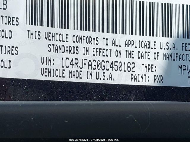1C4RJFAG0GC450162 Jeep Grand Cherokee Laredo