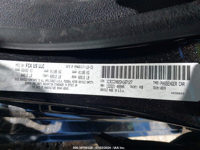 1C3CCCAB2GN167127 Chrysler 200 Limited