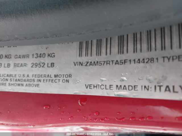ZAM57RTA5F1144281 Maserati Ghibli S Q4
