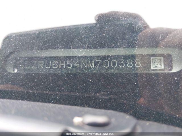 3CZRU6H54NM700388 Honda Hr-v Awd Ex