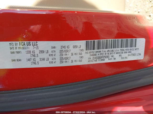 2C4RDGBG0FR750303 Dodge Grand Caravan American Value Pkg