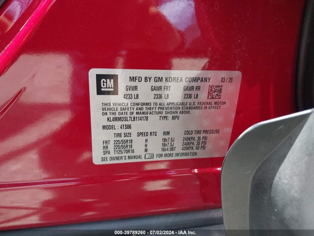Buick Encore Gx Fwd Select 2020 KL4MMDSL7LB114178 Image 9
