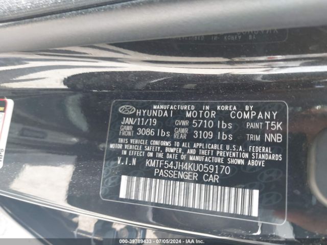 KMTF54JH4KU059170 Genesis G90 5.0 Ultimate