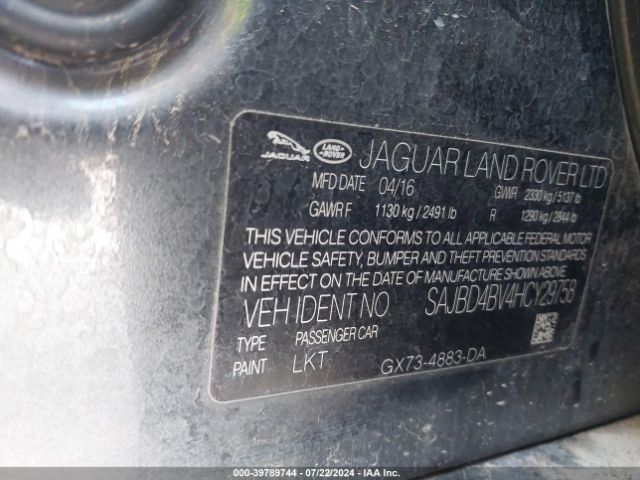 SAJBD4BV4HCY29758 Jaguar Xf 35t Premium