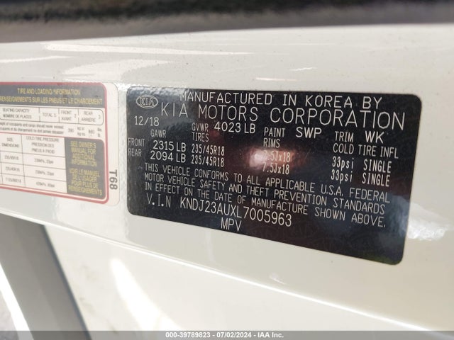 KIA Soul X-line 2020 KNDJ23AUXL7005963 Image 18