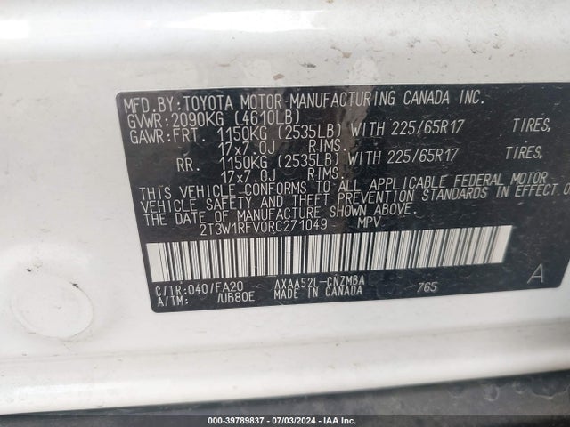 Toyota Rav4 Xle 2024 2T3W1RFV0RC271049 Image 9