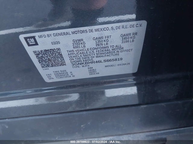 Chevrolet Blazer Awd 2lt 2020 3GNKBHR46LS665819 Image 9