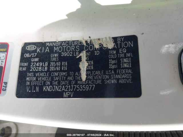 KNDJN2A21J7535977 KIA Soul