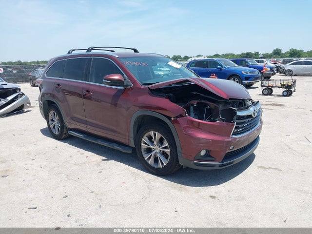 Toyota Highlander Xle V6 2015 5TDKKRFH6FS108326 main image