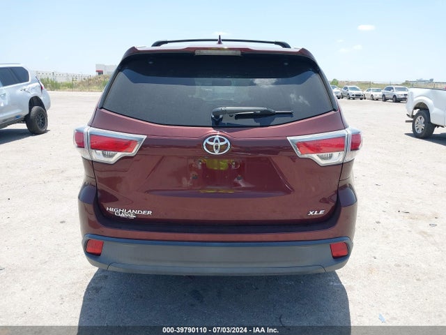 Toyota Highlander Xle V6 2015 5TDKKRFH6FS108326 Image 14