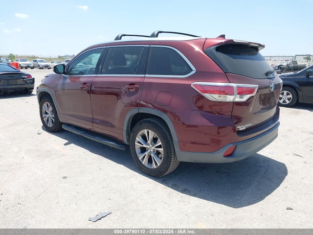 Toyota Highlander Xle V6 2015 5TDKKRFH6FS108326 Image 3