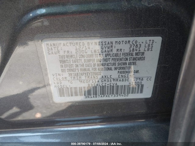 Nissan SENTRA S 2014 3N1AB7APXEY339402 Image 9