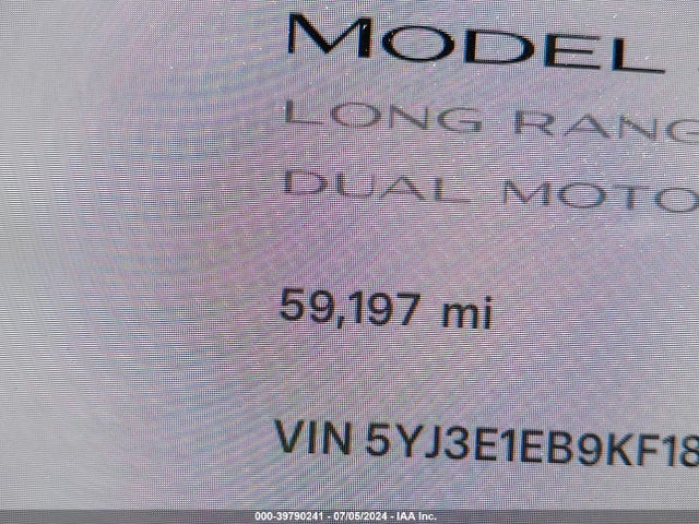 Tesla Model 3 Long Range/performance 2019 5YJ3E1EB9KF189718 Image 16