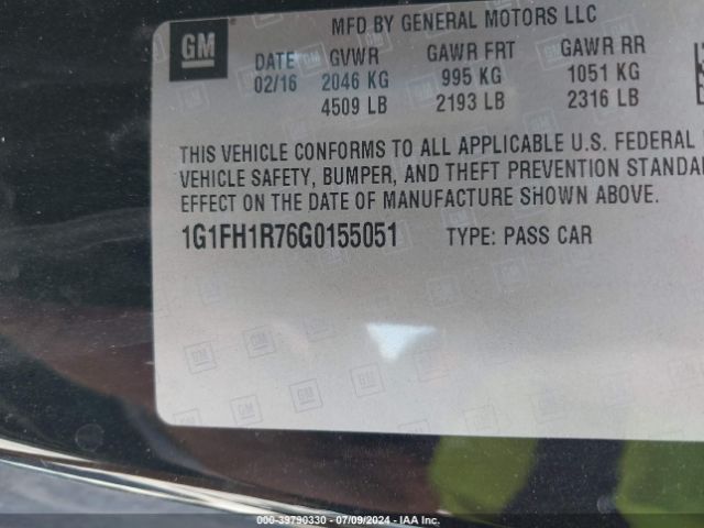 1G1FH1R76G0155051 Chevrolet CAMARO 2SS
