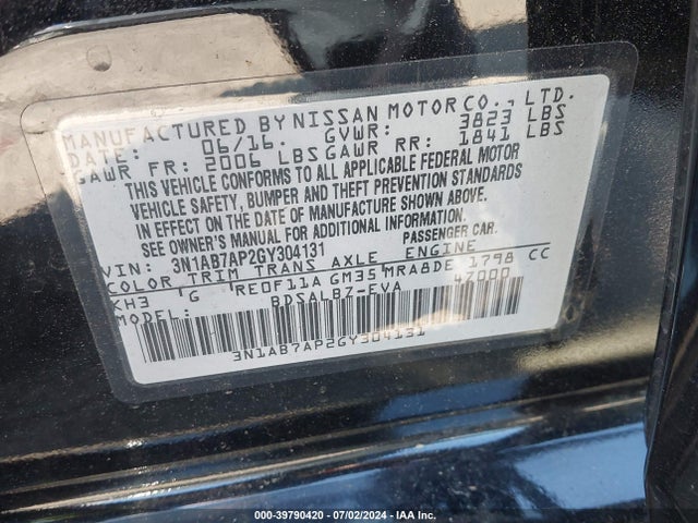 Nissan SENTRA S 2016 3N1AB7AP2GY304131 Image 9