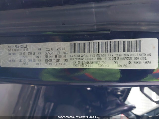 1C4GJXAG8JW320052 Jeep Wrangler Sport S 4x4