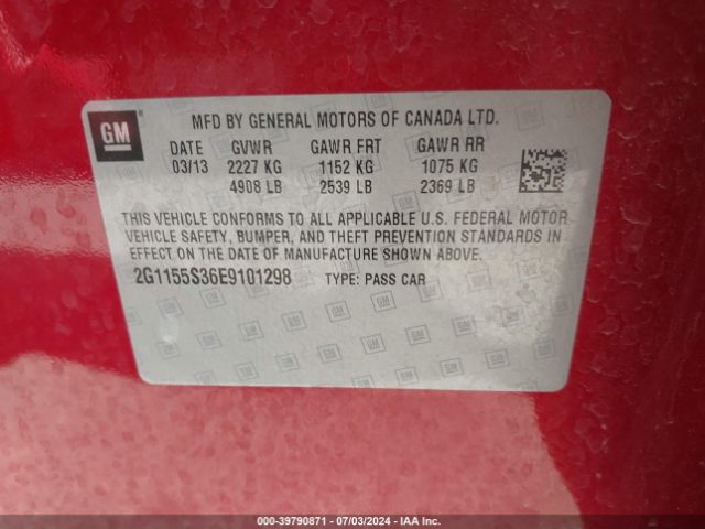 2G1155S36E9101298 Chevrolet IMPALA 2LZ