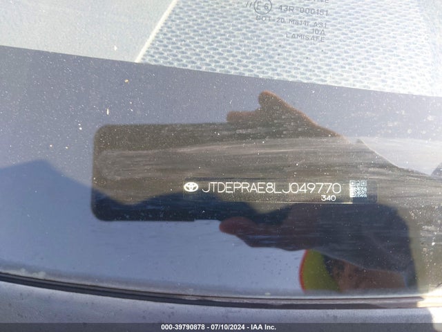 Toyota COROLLA LE 2020 JTDEPRAE8LJ049770 Image 9