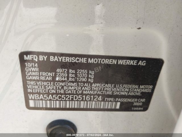 WBA5A5C52FD516124 BMW 528I