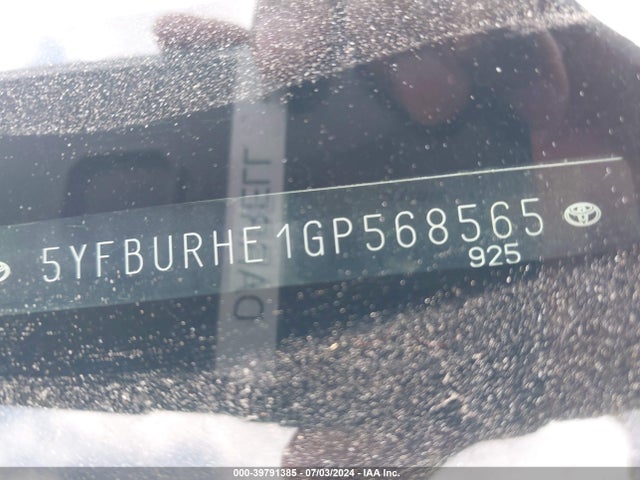 Toyota COROLLA LE 2016 5YFBURHE1GP568565 Image 9