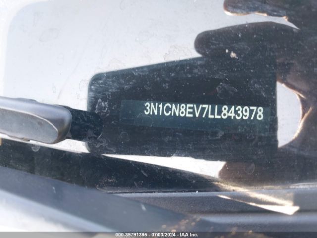 3N1CN8EV7LL843978 Nissan Versa Sv Xtronic Cvt