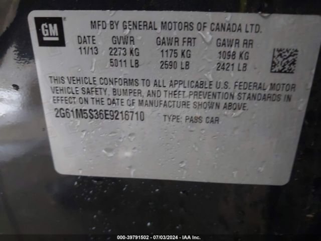 2G61M5S36E9216710 Cadillac XTS LUXURY