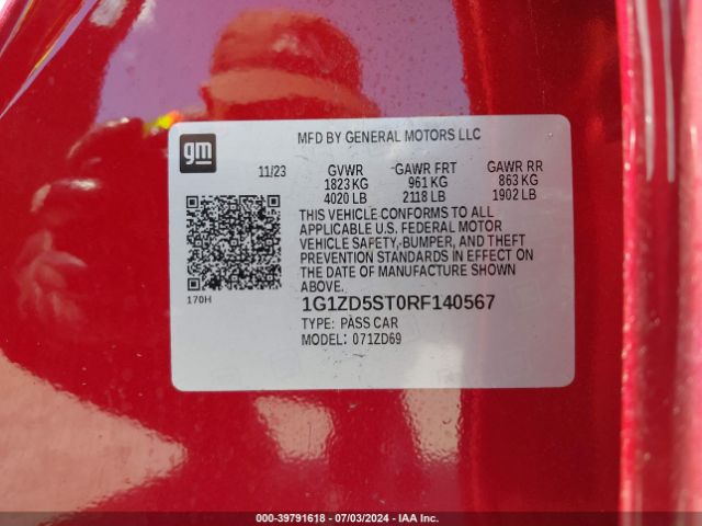 1G1ZD5ST0RF140567 Chevrolet MALIBU LT