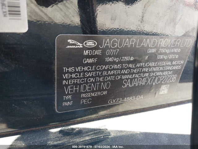 SAJAR4FX7JCP27238 Jaguar XE