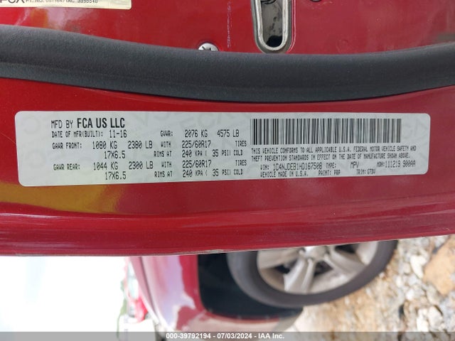 Jeep Compass Latitude 4x4 2017 1C4NJDEB1HD167508 Image 9