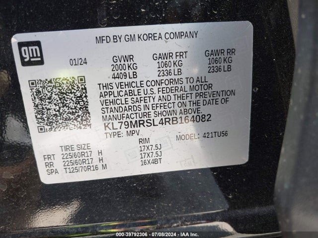 Chevrolet Trailblazer Awd Lt 2024 KL79MRSL4RB164082 Image 9