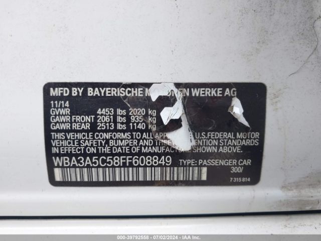 WBA3A5C58FF608849 BMW 328I