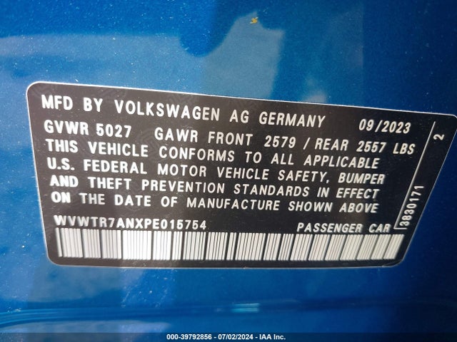 WVWTR7ANXPE015754 Volkswagen Arteon 2.0t Sel Premium R-line