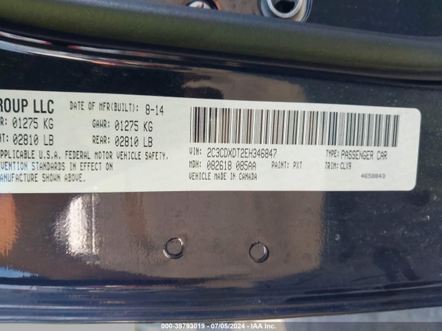 Dodge Charger R/t Max 2014 2C3CDXDT2EH346847 Image 9