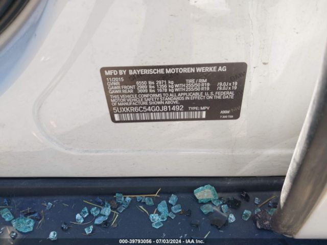5UXKR6C54G0J81492 BMW X5 Xdrive50i