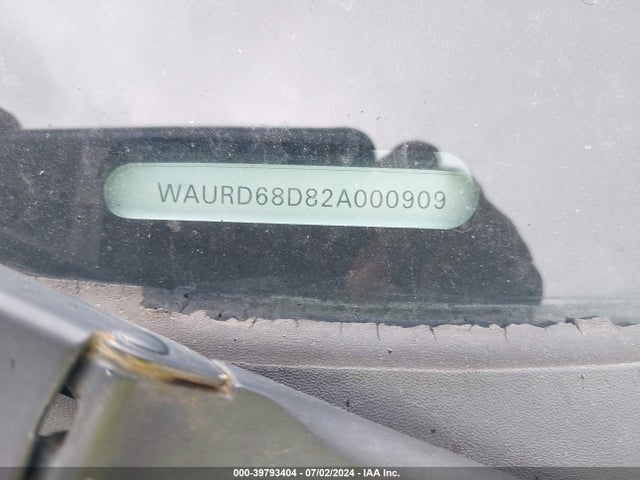 2002 AUDI S4 WAURD68D82A000909 Photo 8