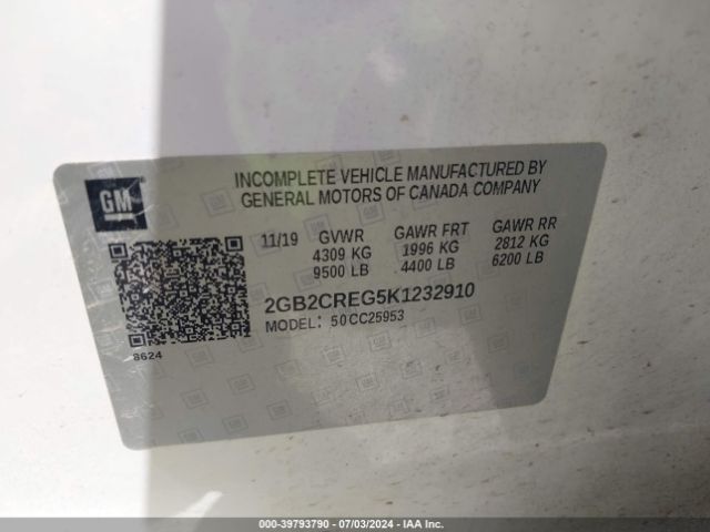 2GB2CREG5K1232910 Chevrolet Silverado 2500hd Wt
