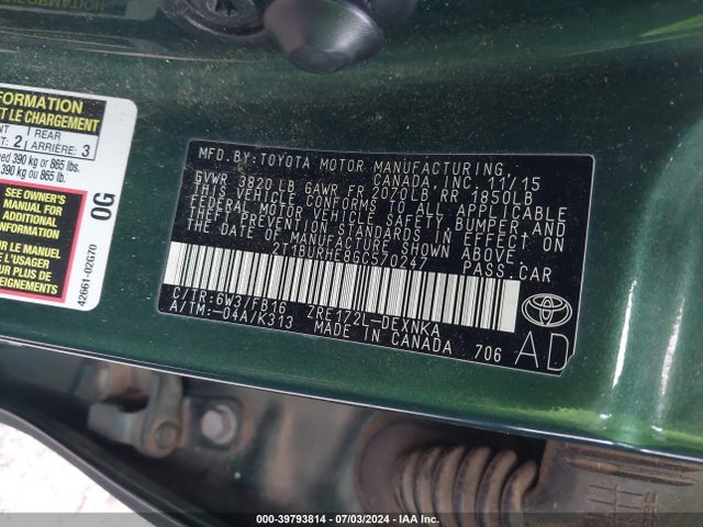 Toyota COROLLA LE 2016 2T1BURHE8GC570247 Image 9